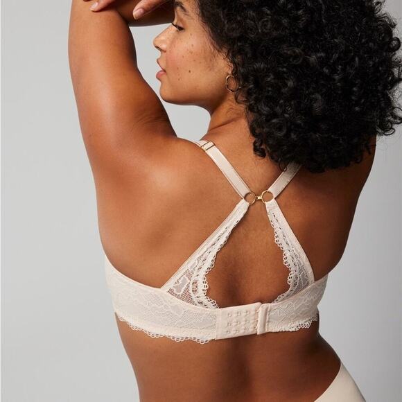 Soma Beige Embraceable Enchanting Lace Push-Up -Pale Sand Size 34A - Picture 3 of 14